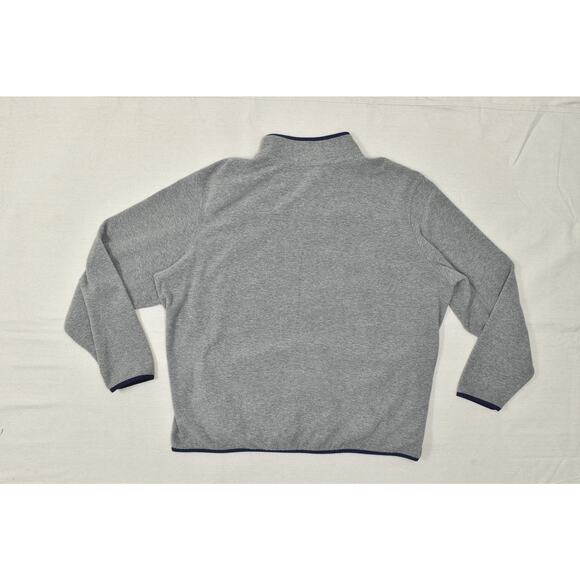 Eddie Bauer Men's Gray Fleece Snap Mock Neck Pullover Regular Size 2XL Polyester - Picture 8 of 8